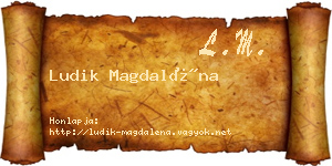 Ludik Magdaléna névjegykártya